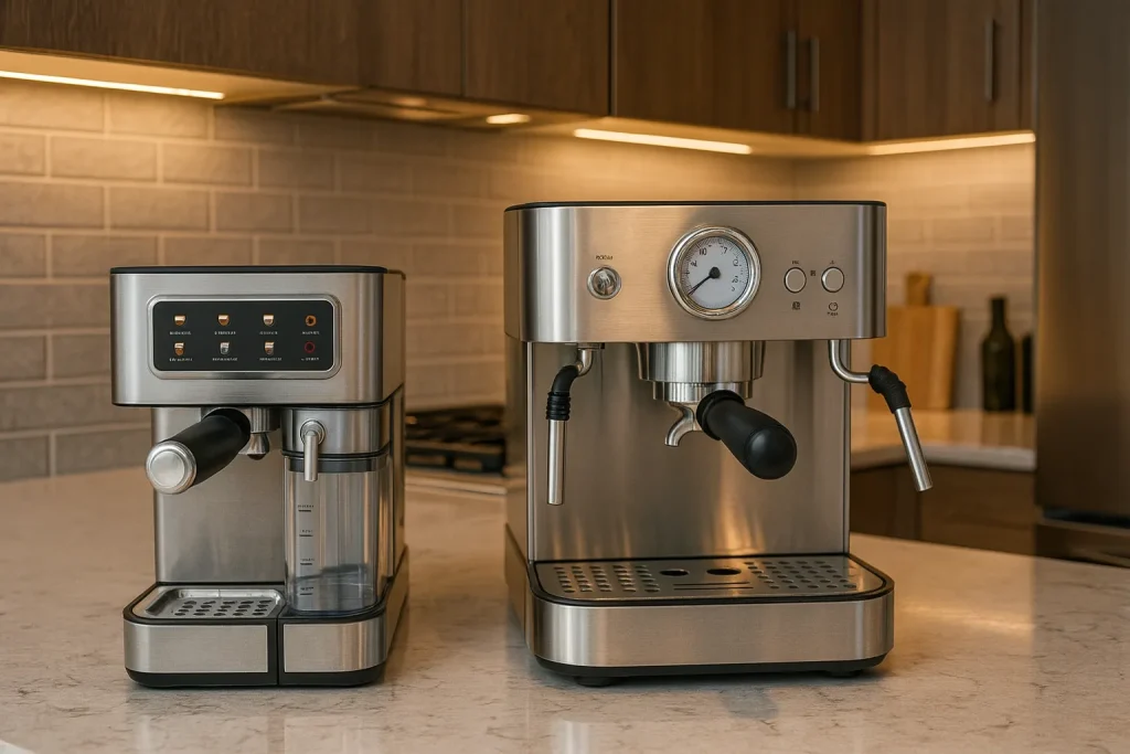 تفاوت اسپرسوساز خانگی و نیمه صنعتی
