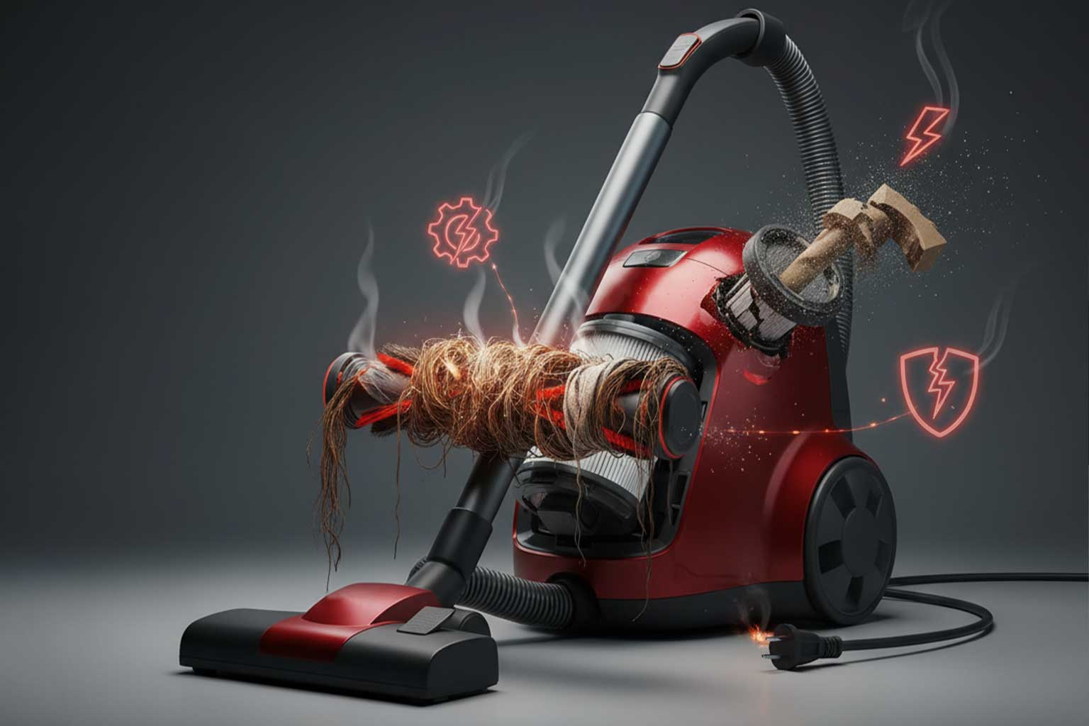 سوختن موتور جارو برقی